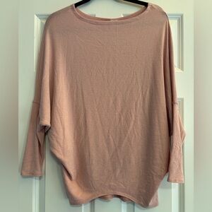 Blue Rain Dolman Pink Knit Top, size Small